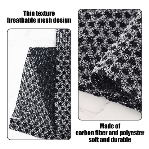 BEIBXHQQ 2 Pieces of Long Rectangular Black Carbon Fiber & Polyester Bath Towels, Exfoliating, Antibacterial, Easy Bubble, Household Cleaning Towels