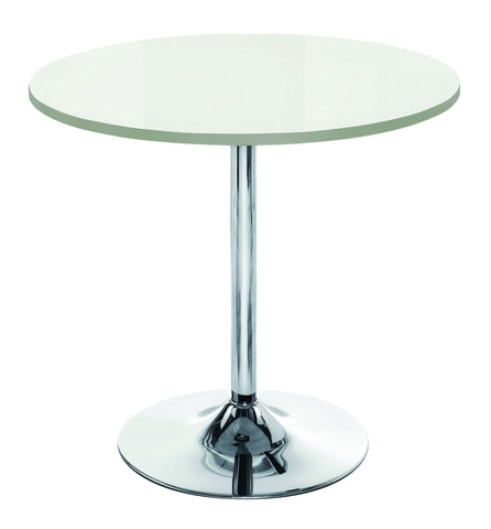 80cm Indoor Café Bistro Table. Round Dining Table For Kitchen, Dining Room, Home Or Office Space. Pedestal Table Home Furniture With Aesthetic MDF