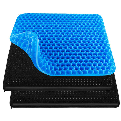 Gel Seat Cushion for Long Sitting, Relieving Back coccyx Pain Pressure