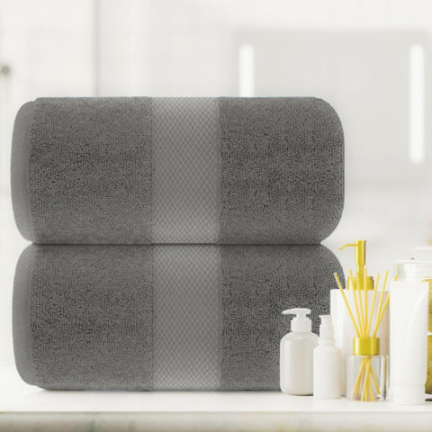 Hieftan Towels Bath Sheet Set – 100% Cotton Pack of 2 Extra Large Bath Sheets Towel 600gsm Highly Absorbent Rapid Dry Super Sheets for Bathroom 140 X