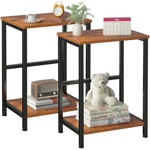 AMHANCIBLE Side Tables Set of 2, Bedside Tables, Coffee Table living room