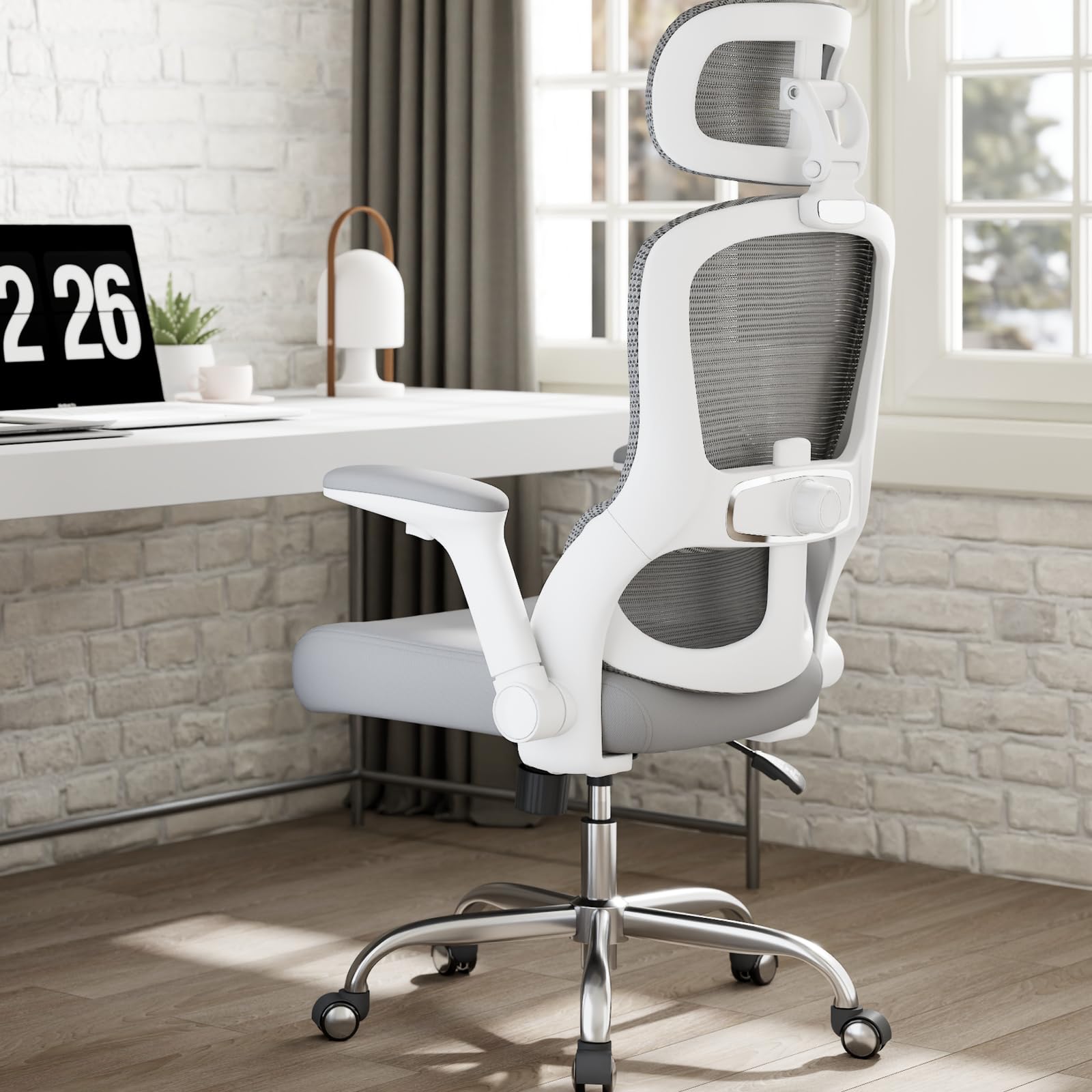 TRALT Ergonomic Office Chair - Home Office Desk Chairs - 400 LBS Mesh High-Back Computer Desk Chairs Comfy with Adjustable Lumbar Support Gaming