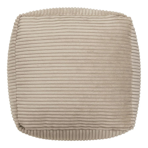 icon Amara Small Cord Bean Bag Footstool with Filling Included, Beige