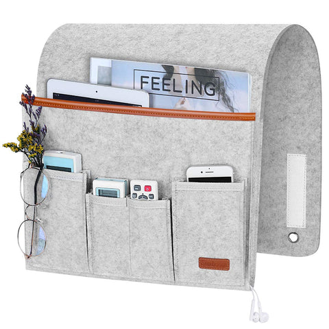 SIMBOOM Sofa Armrest Hanging Storage Bag - Light Grey