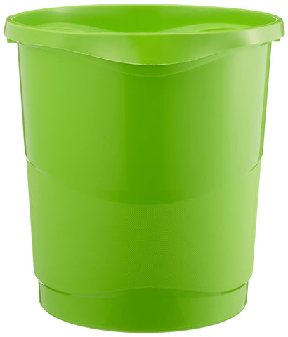 Esselte 14 Litre Europost Waste Bin, Plastic, Vivida Range, Green