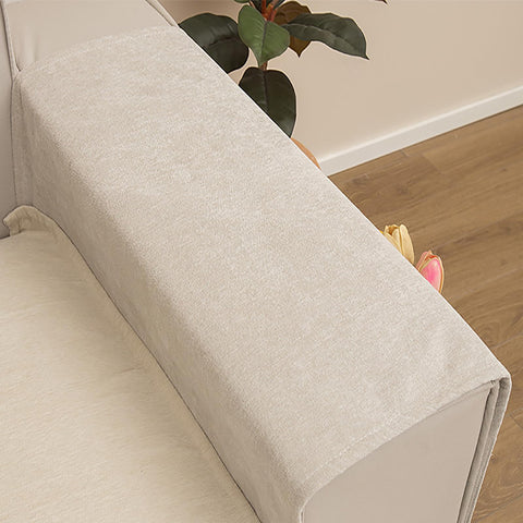 Luxurious Chenille Sofa Armrest Organiser with 3 Side Pockets, Universal Couch Armchair Caddy Storage Bag Pouch Armrest Cover Chair Tidy Table Space