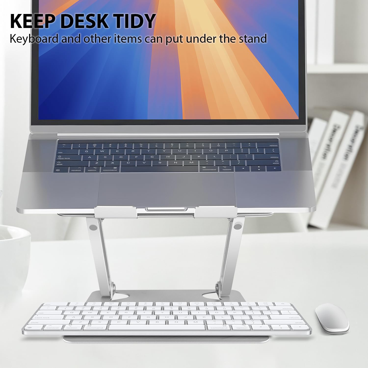 OneCut Adjustable Laptop Stand, Aluminium Alloy, Multi-Angle Stand with Heat-Vent to Elevate Laptop, Adjustable Notebook Sand for Laptop
