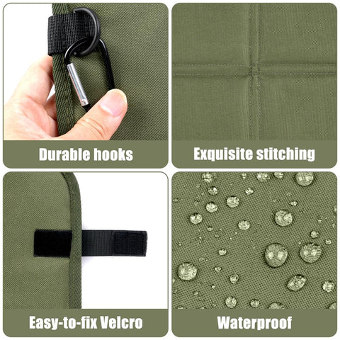 OSDUE Folding Hiking Sit Mat, 36cm x 36cm Waterproof Sitting Mat for Hiker
