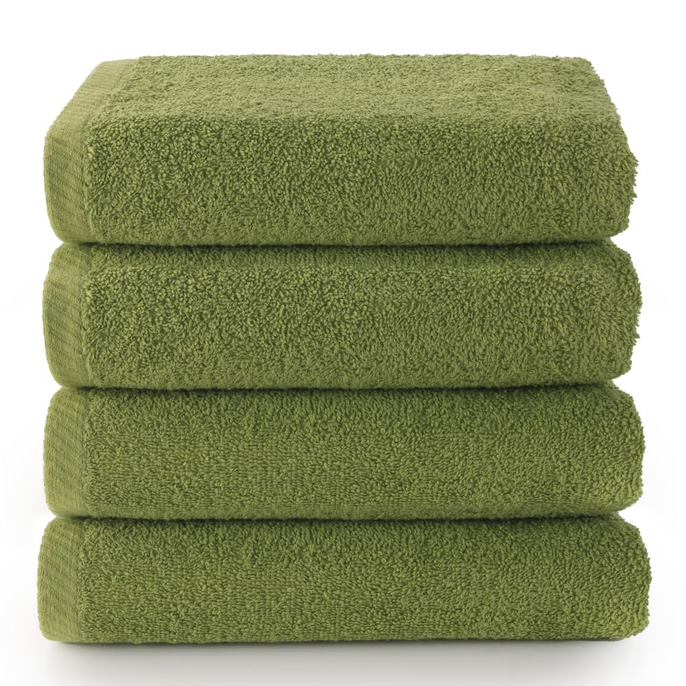 Top Towel - Plus - Bath Towels - 4 Face Towels or Bidet - 30x50cm - 100% Cotton - Sheet