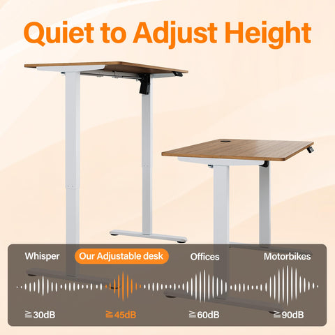 ELEGANT Electric Standing Desk 120x60cm, Height Adjustable Sit Stand Desk