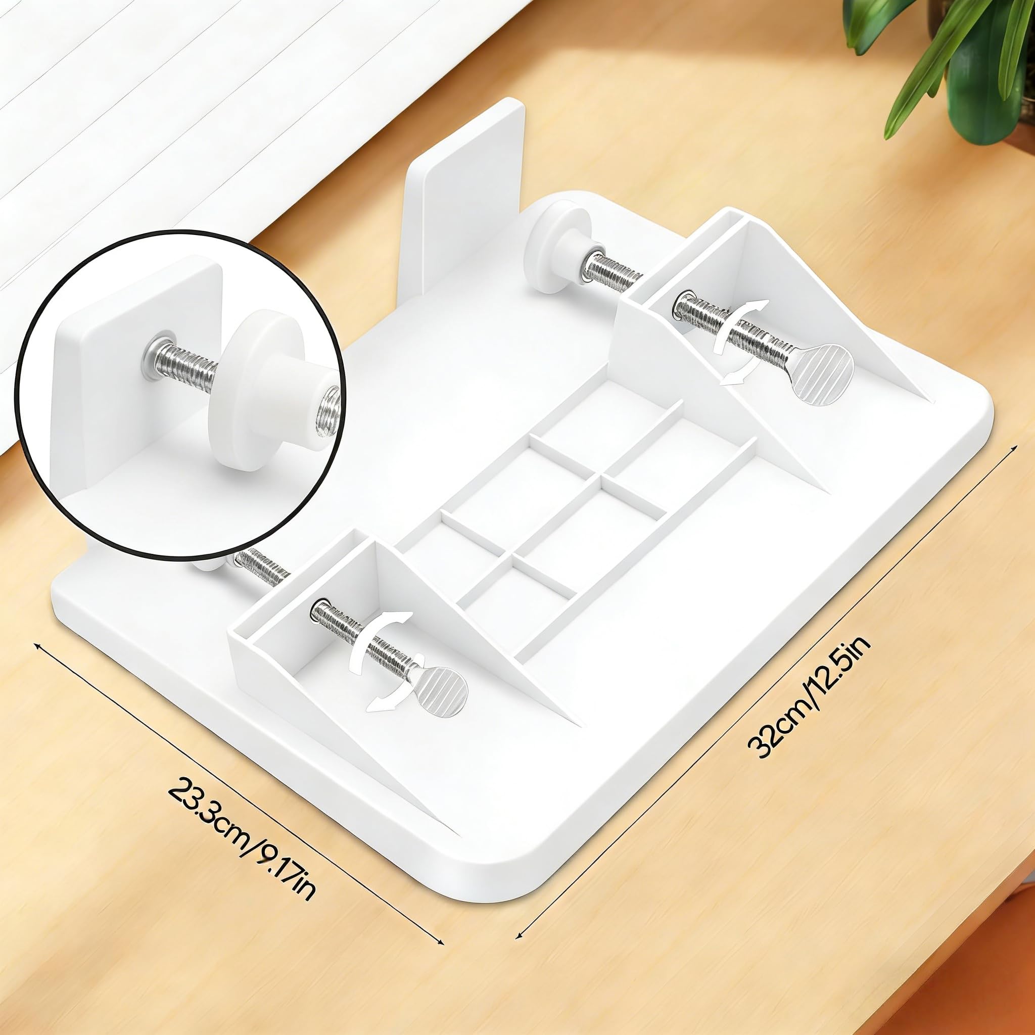 PokeAir Bedside Shelf, Bunk Bed Shelf, Floating Bedside Table with Cable Holes, College Dorm Room Essentials, Bed Storage Organiser for Dorm