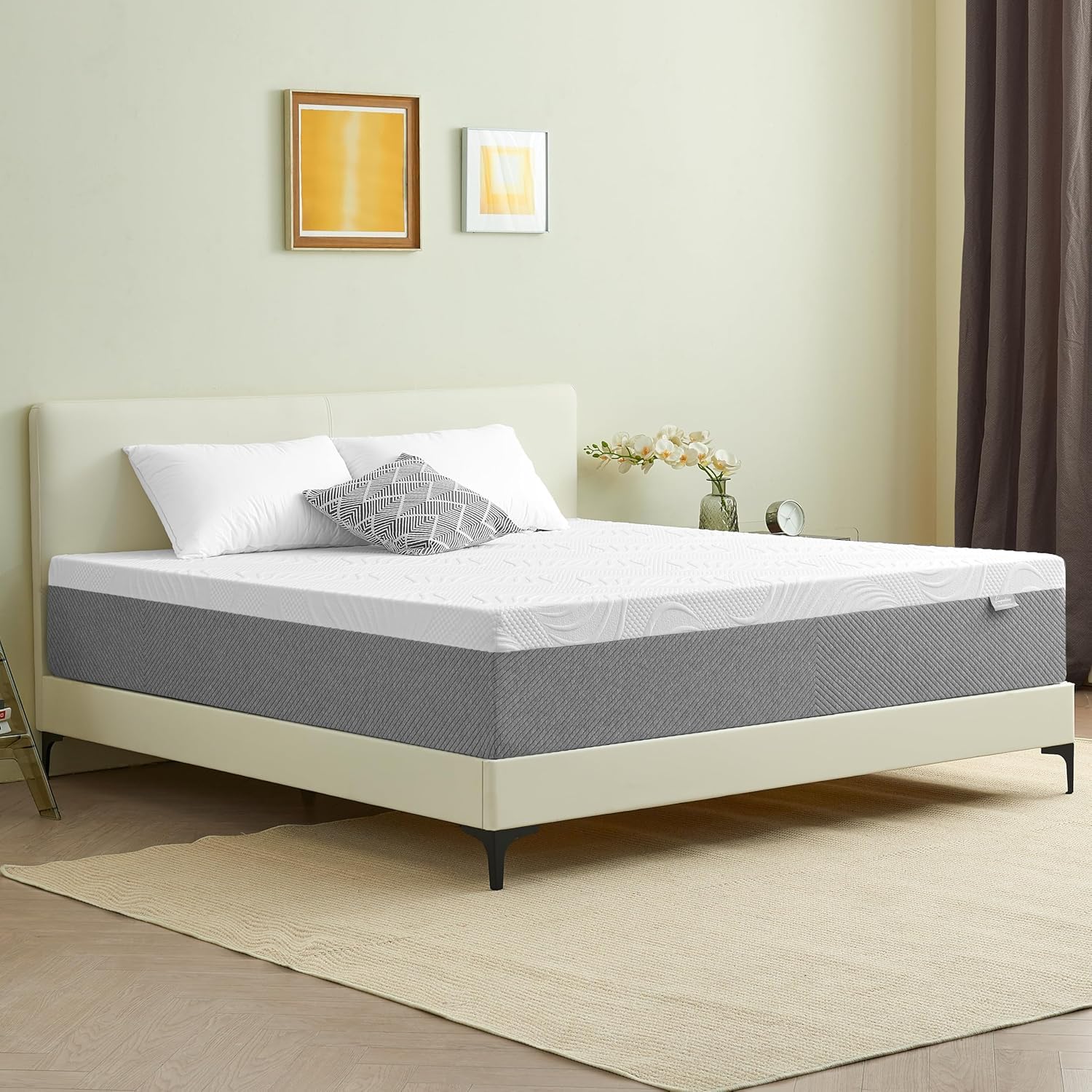 Deegari Mattress, 20cm Double Mattresses with Memory Foam and Anti-mite, Breathable, Removable Cover, Mattress in a Box