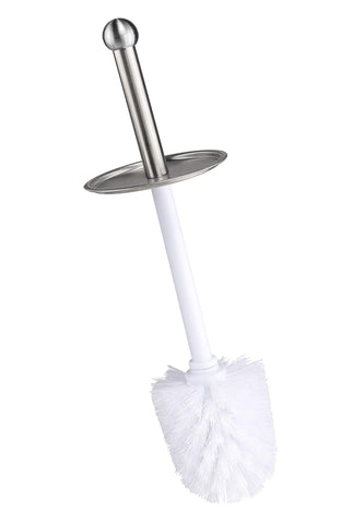 Bambelaa! Toilet brush with holder WC brush WC set WC brush holder stainless steel silver white