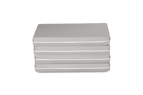 EVERGREENWEB - Single Mattress 80x190 10 cm high Multifunctional, convertible into a comfortable Futon Pouf Space-saving Folding Bed 4 parts