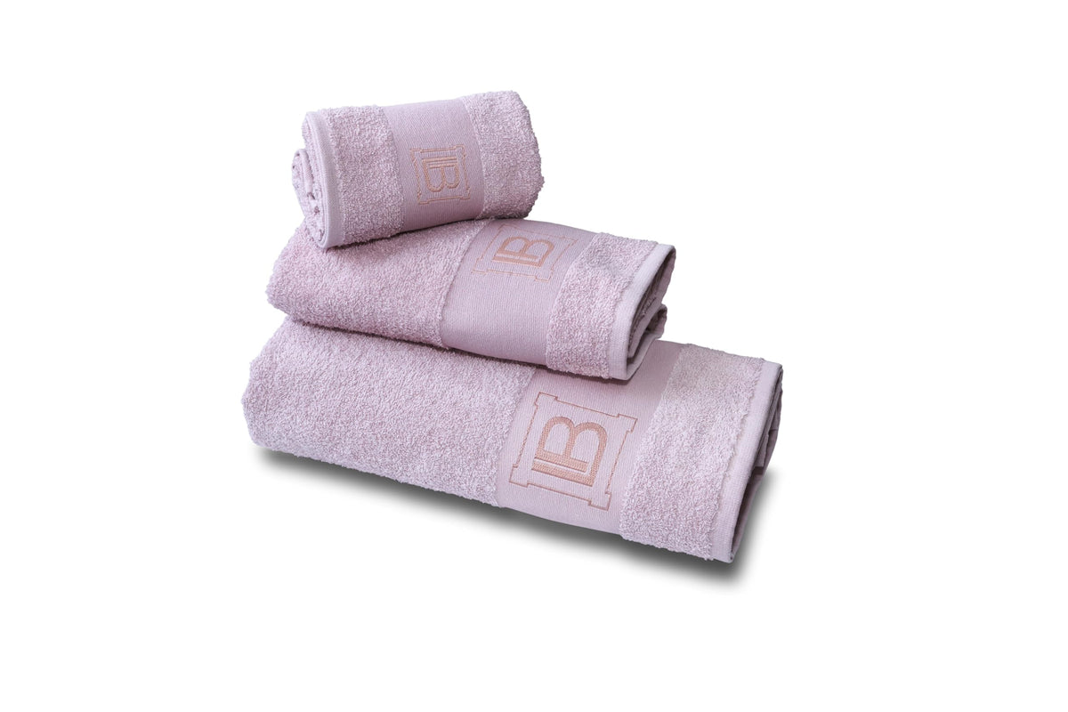hermet Laura Biagiotti 3-Piece Bath Towel Set, Plain 100% Cotton Towel, Bath Towel + Guest Towel