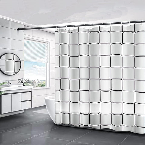 HUIBOHOU Shower Curtain, Mould Proof and Mildew Resistant Washable Bathroom Curtains, Shower Curtain for Bathroom, Bath Curtains with Hooks