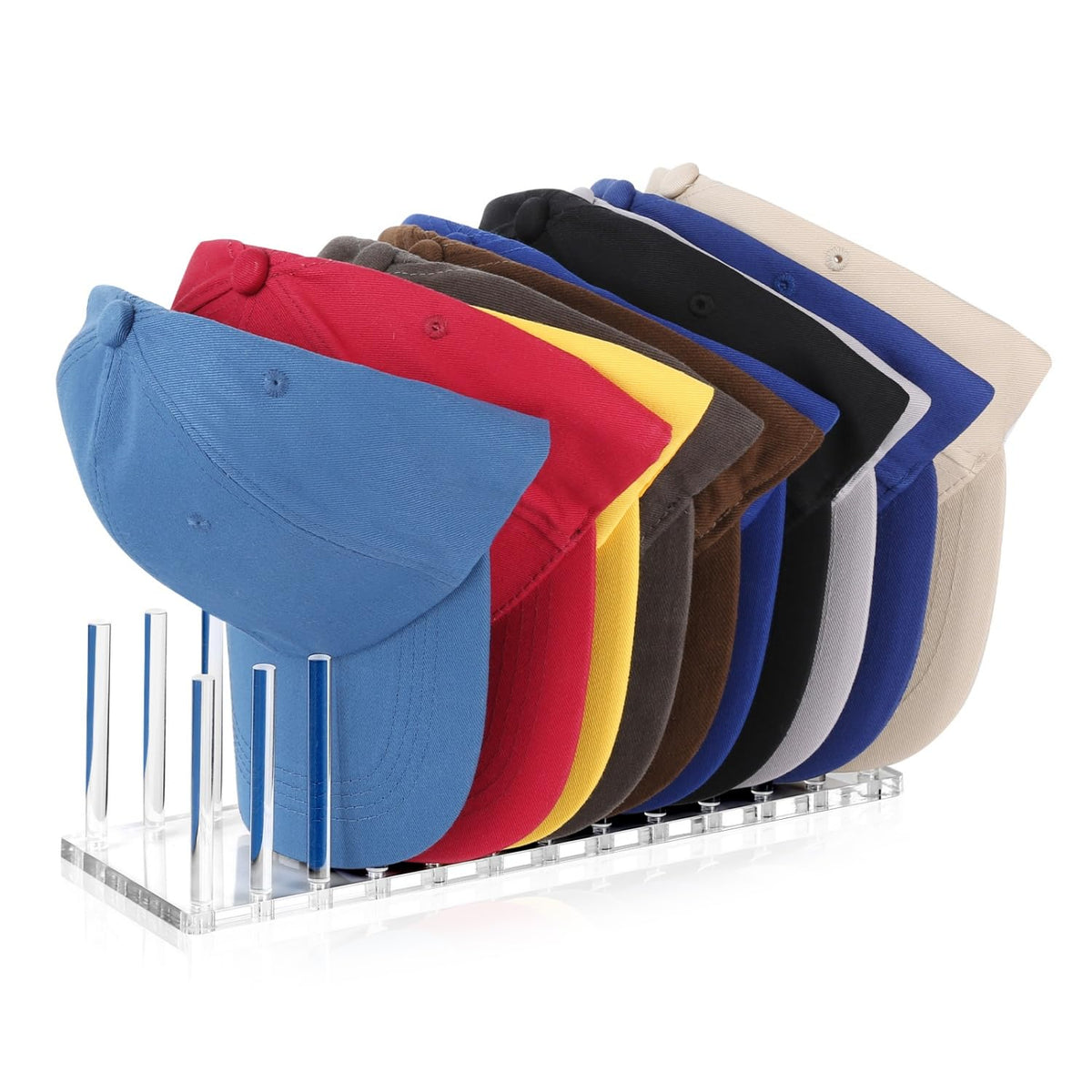 AFAjwsc Hat Organizer and Display Stand for 12 Caps, Baseball Cap Holder
