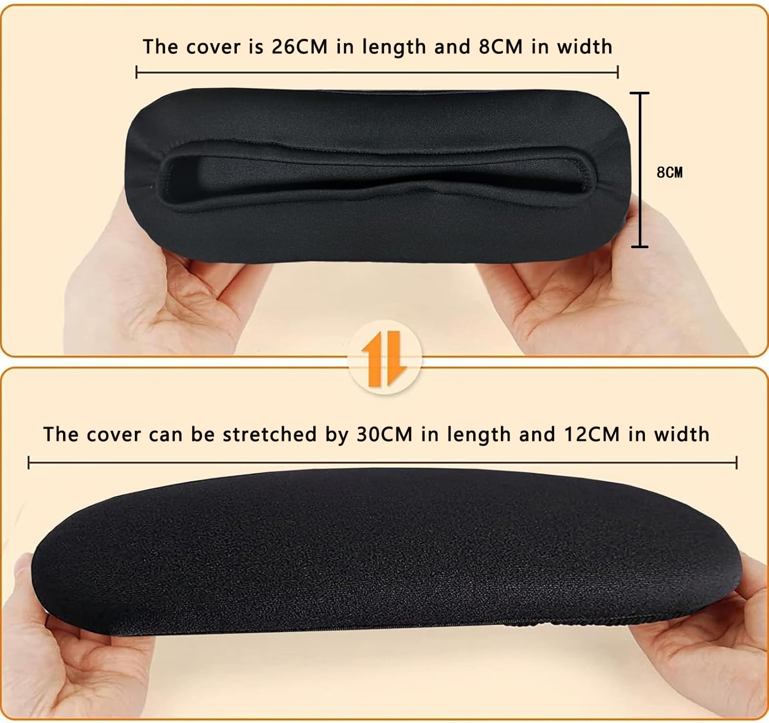 DHXYZZB Office Computer Chair Arm Covers, Thickened Armrest Cover Arm Rest Protector