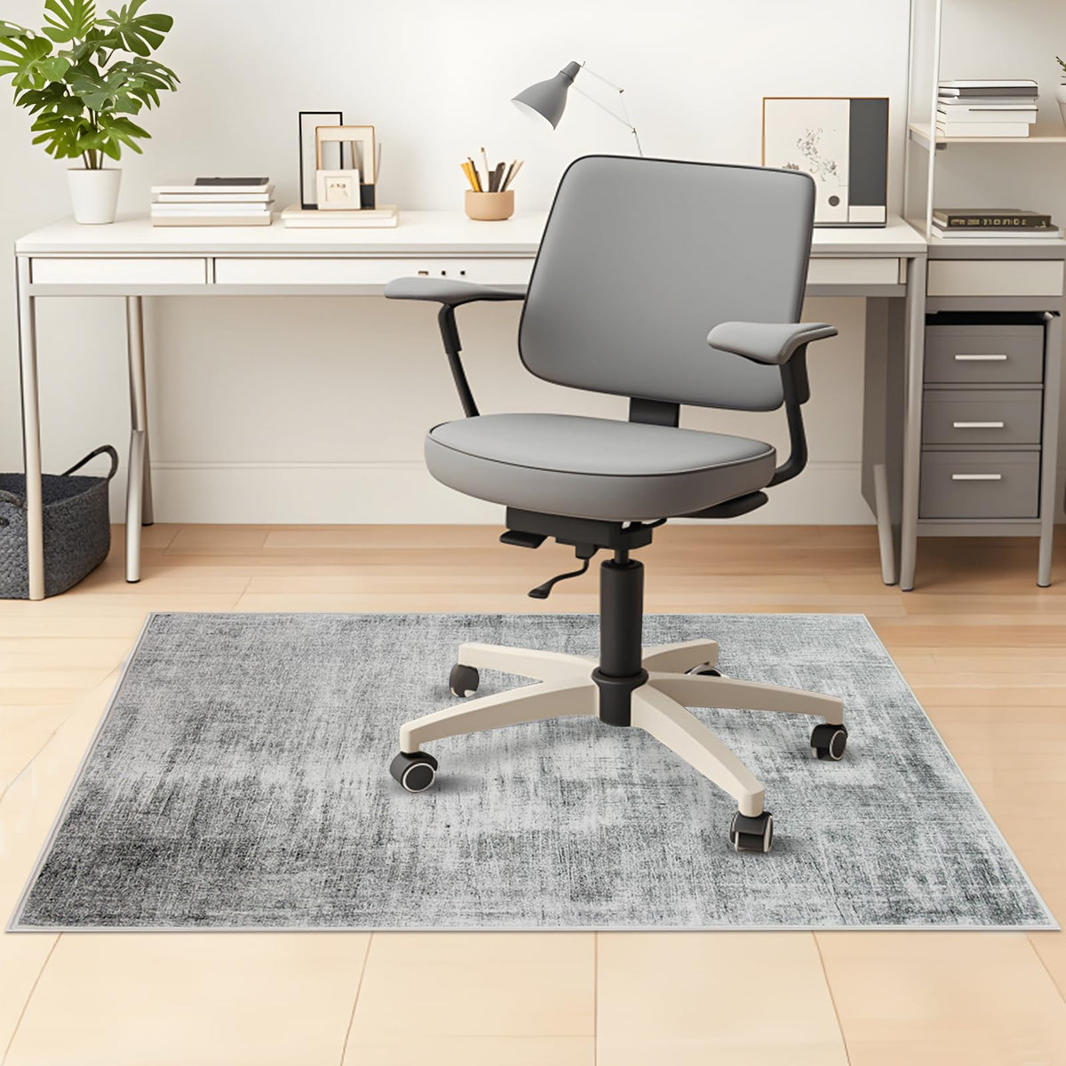 Office Chair Mat 90 x 120 cm, Floor Protector for Office Chair, Anti-Slip