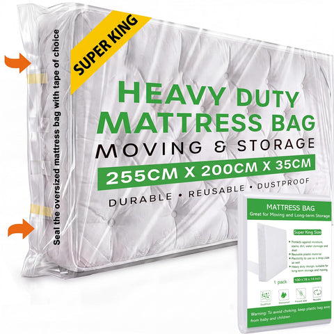 Dntorx Super King Mattress Bag for Moving, Mattress Cover for Moving
