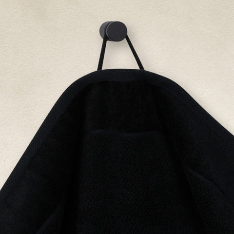 Möve Bamboo Luxe set of 3 soap cloths 30 x 30 cm made of 60% cotton / 40% viscose from bamboo cellulose, black