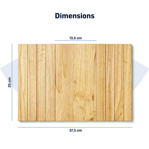 Sofa Arm Tray, Pack of 2 Foldable Couch Tray Wooden Armrest Tray, Sofa Tray & Organiser for Drinks, Snack, Magazine, and Remote (Hevea wood)