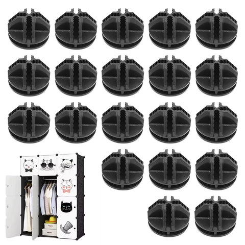 Girihe 20 PCS Storage Cube Connectors, Wire Cube Storagge Shelves Cubes C&C Grid Connectors Cubes Storagge Connectorss
