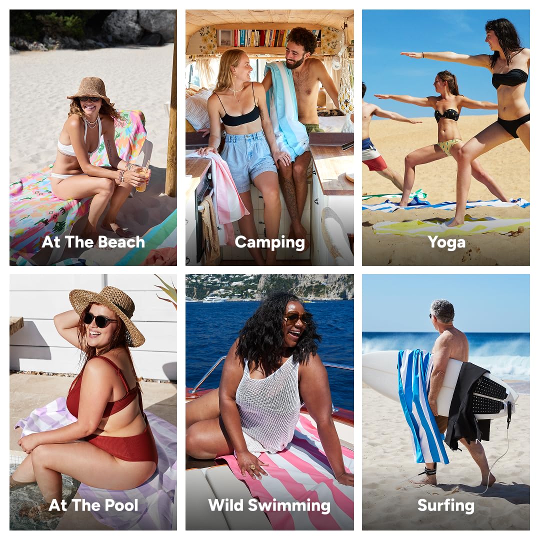 Dock & Bay Quick Dry Beach Towel - Ibiza Glow, Extra Large