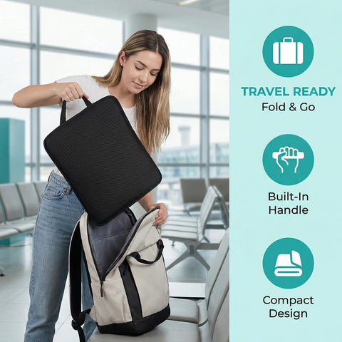 FooYee Gel Seat Cushion Foldable, Honeycomb Seat Cushion, Portable Sitting Pad, Non slip Breathable Gel Cushions for Chairs, Wheelchair, Office Chair
