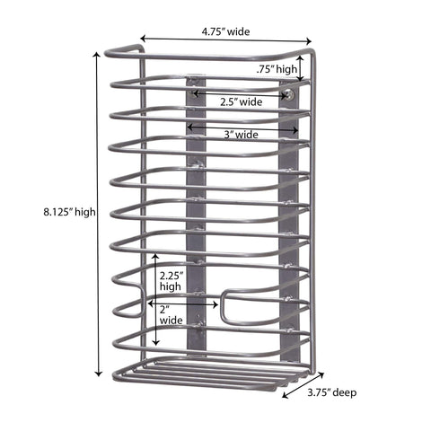 Household Essentials 1223-1 Trash Bag Holder Dispenser | Mounts to Solid Cabinet Doors or Walls