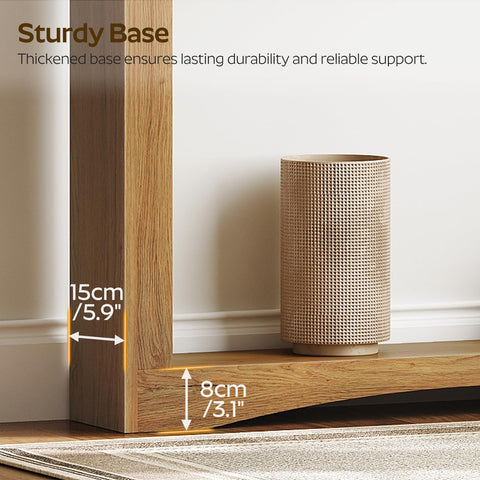 YATINEY Narrow Console Table, 15 cm Thin Entryway Table, Behind Couch Table for Small Spaces, Small Farmhouse Hallway Table, for Living Room, Hallway