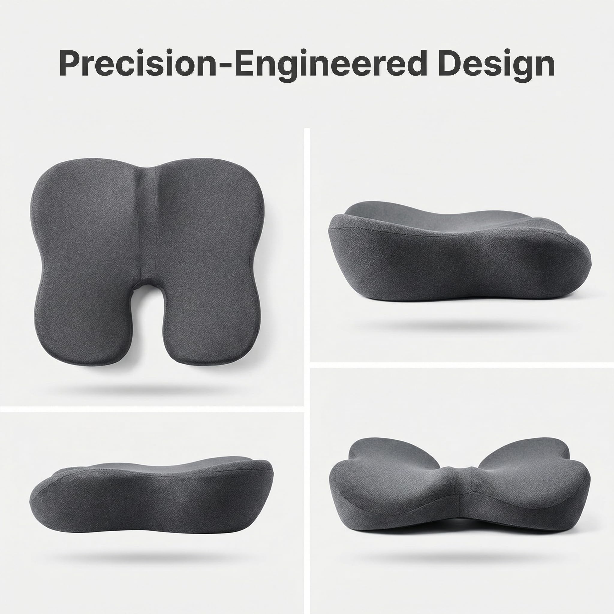 Sennycat Memory Foam Seat Cushion for Office Chair, Ergonomic Coccyx Support for Tailbone Pain Relief, Car Seat Pad