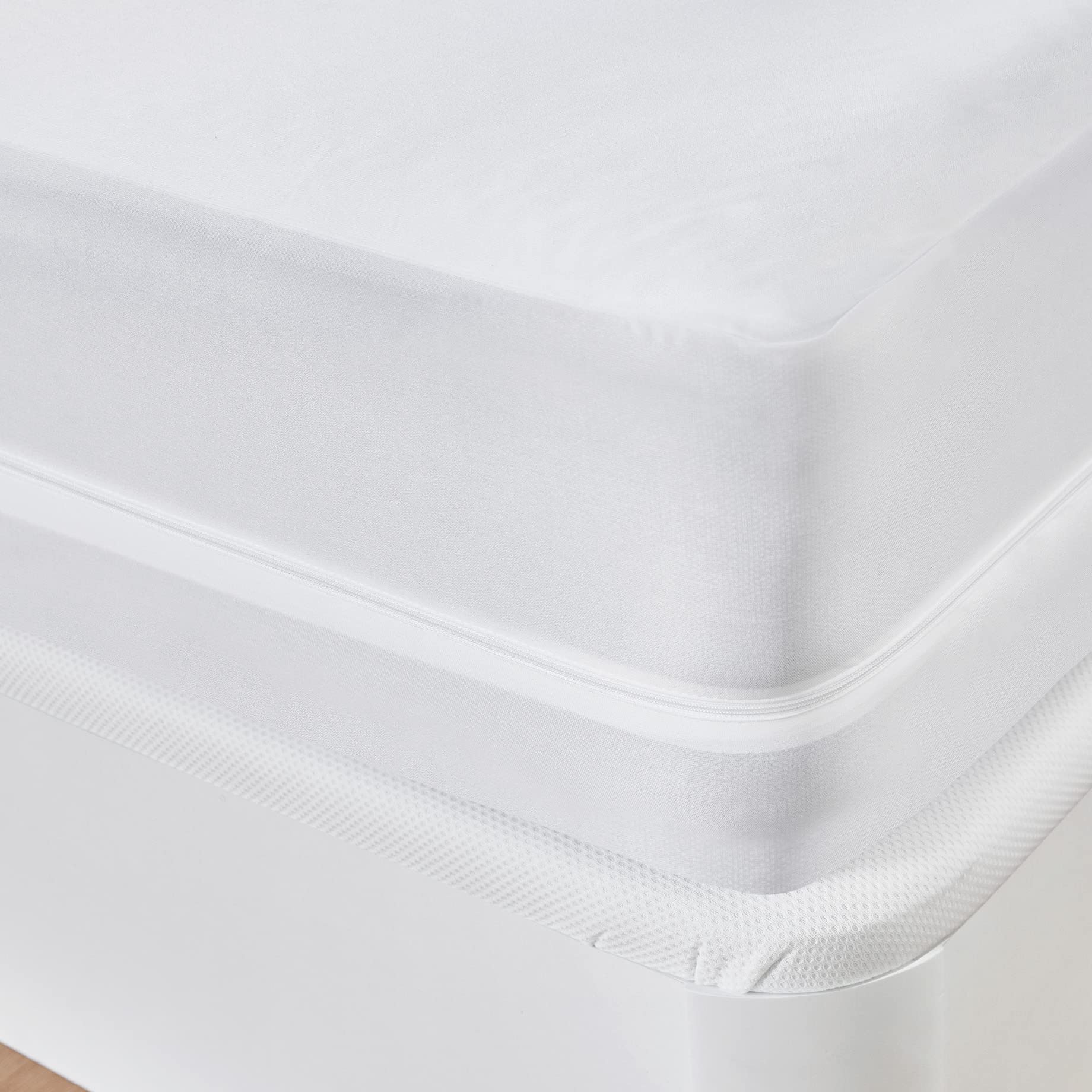 Pikolin Home - Sanitary Mattress Protector – Waterproof, Breathable, white Cama 160-160 x 190/200 cm white