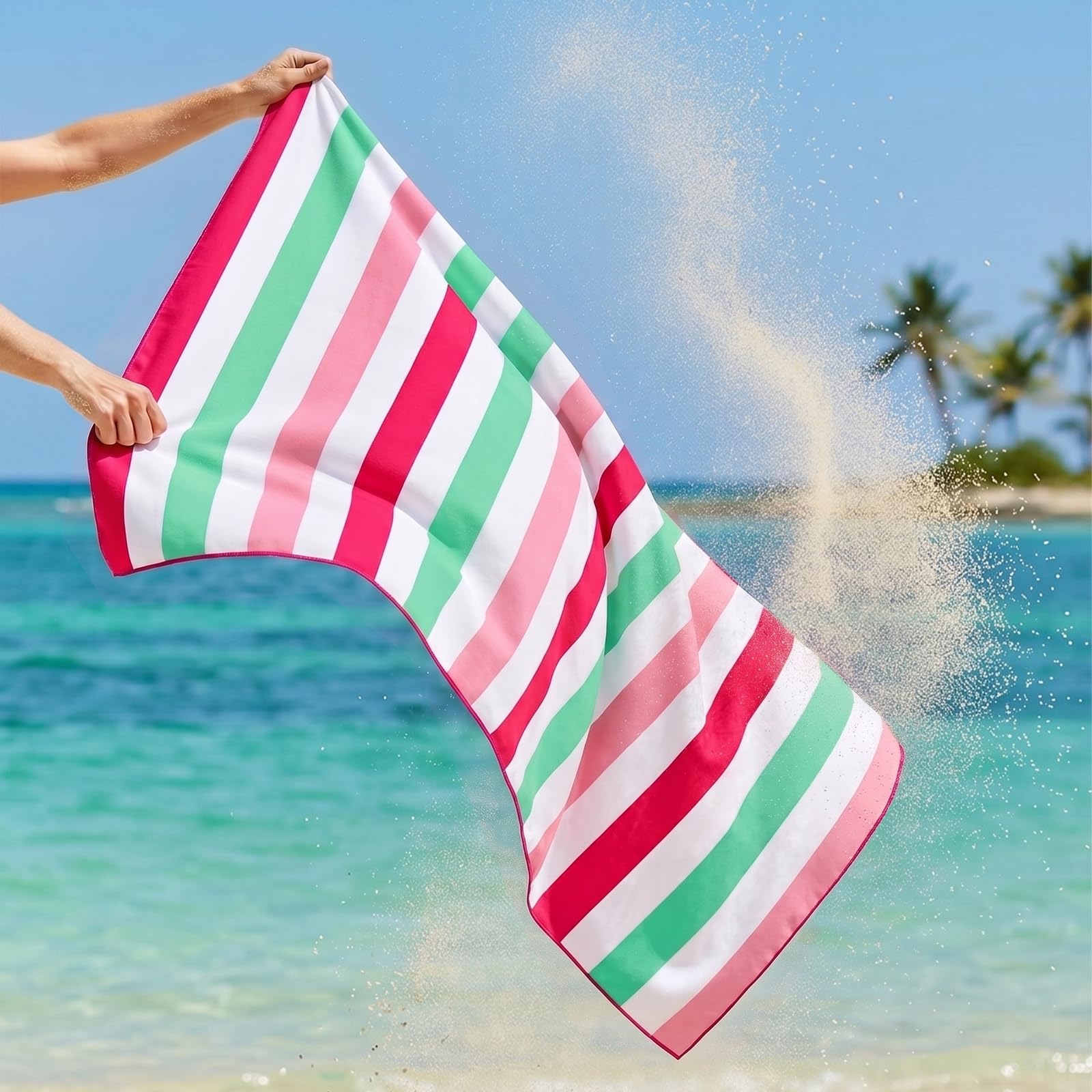 Exclusivo Mezcla Large Microfiber Quick Dry Beach Pool Towel, 152x76 cm