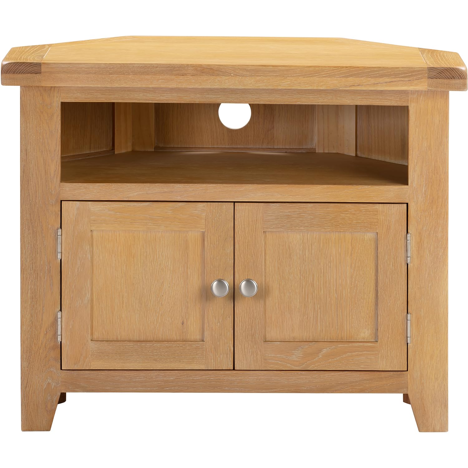 Seconique Windsor Corner Tv Unit in Natural Oak