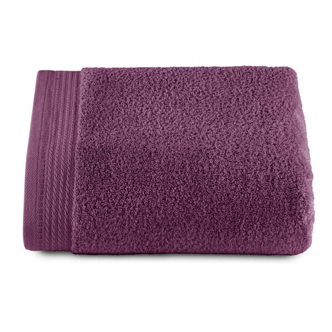 RIZO Top Towel – Set of 1 Shower Towel – Bath Towels – 100% Combed Cotton – 600 g/m2 – Measure 70 x 140 cm – Aubergine