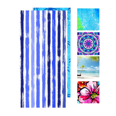 JAODFK Microfibre Beach Towel 71"X32" Quick Dry Lightweight Sand Free Extra Large Thin Towels Travel Essentials For Adults Womens Swim Bath