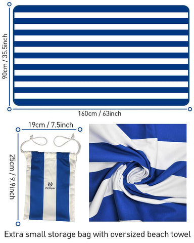 Victoper Microfiber Beach Towel d Quick Fast Dry Sand Free Soft Compact Lightweight Beach Towels for Adults Suitable for Pool Swim Beach Yoga Camping