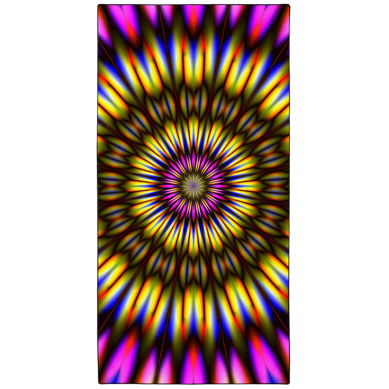 YISUMEI Radiant Tie-Dye Beach Towels for Adults Extra Large 180x90cm, Microfibre Quick Dry Towel for Travel Swimming Camping Sports