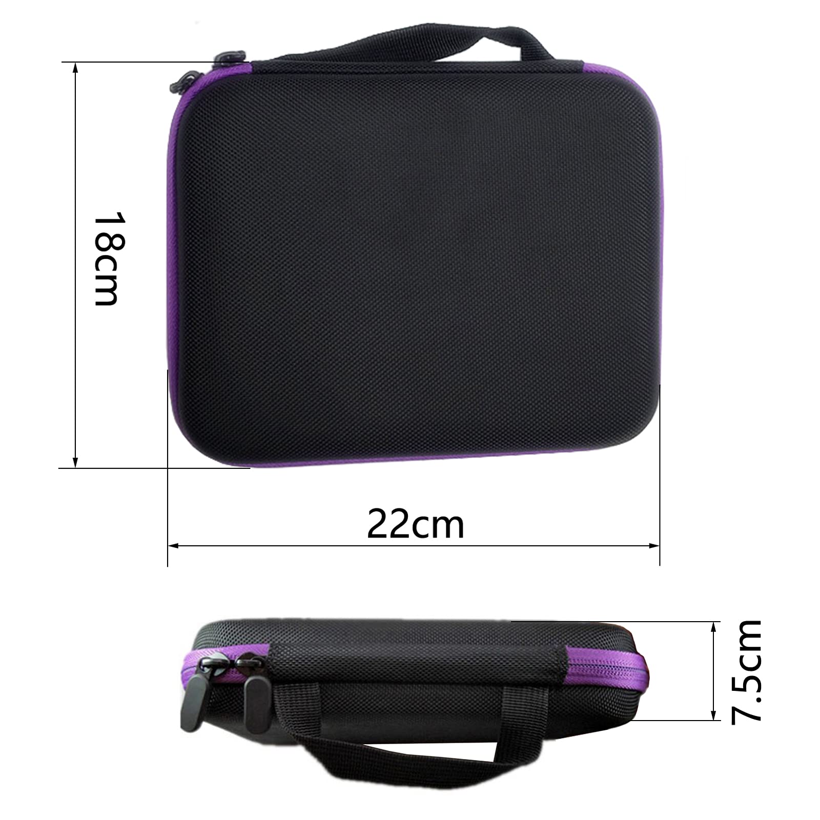 30 Bottles Capacity 10ml 15ml Essential Oils Holder Traveling EVA Carrying Case Storage Box Organizer w/Label Stickers + Bottle Opener