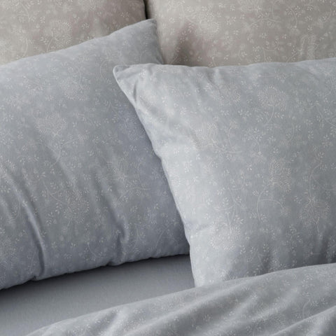 Burrito Blanco | Cotton Flannel Sheets | Bed 120 cm Design 575 | Blue (120 x 190/200 cm.)