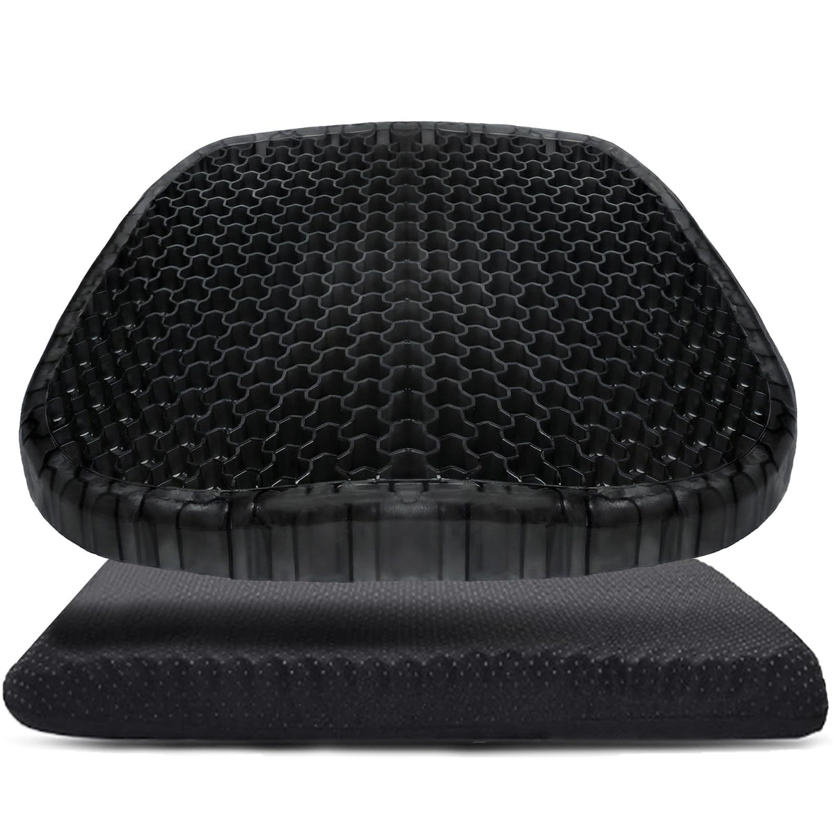 Wenisuow Gel Cushion for Sitting, Thick Gel Seat Cushion with Cover, Black