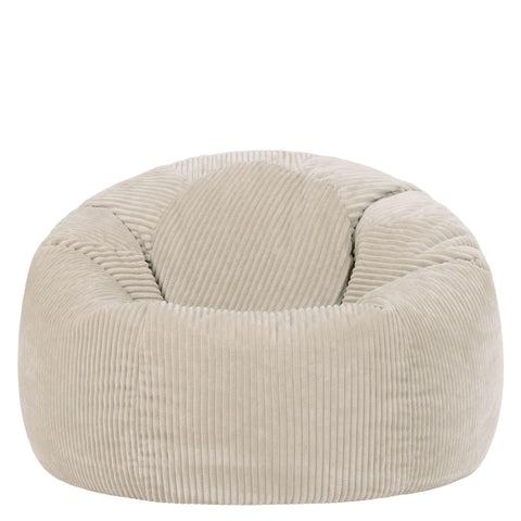 icon Kingston Cord Bean Bag with Filling Included, Set of 2, Beige