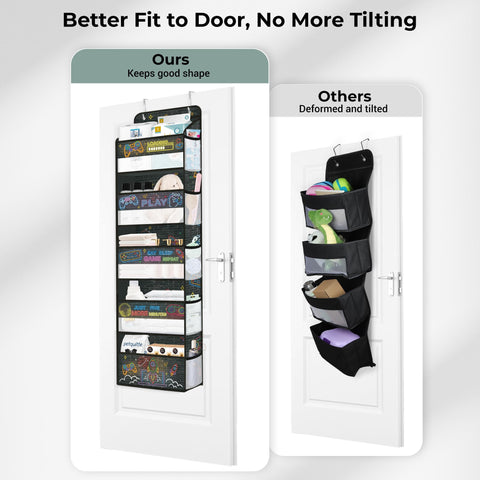 Clastyle 5-Shelf Game Over the Door Storage Back of Door Storage