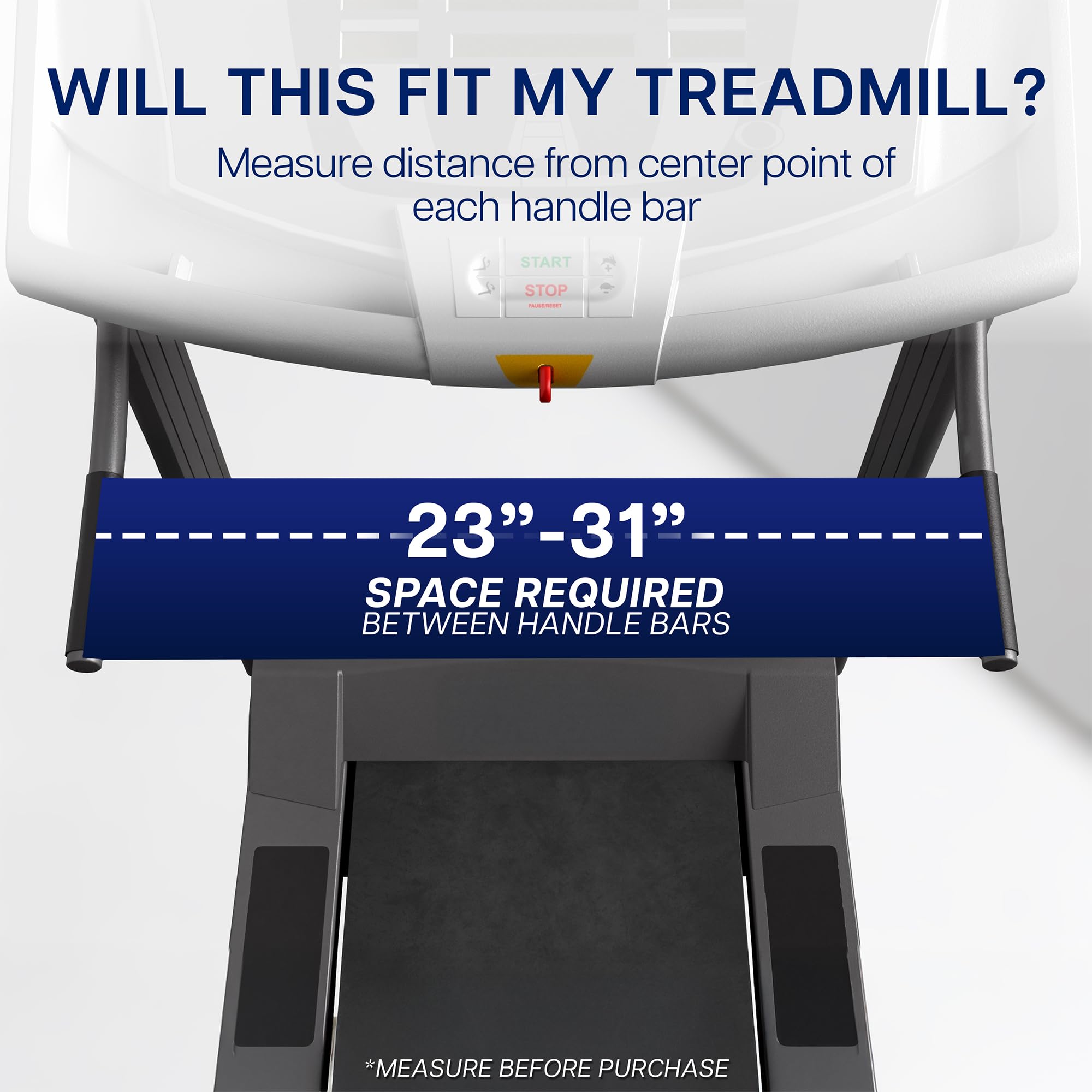 VIVO Universal Treadmill Desk, Ergonomic Platform for Notebooks, Tablets, Laptops, and More, Workstation for Treadmill Handlebars up to 31 inches