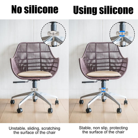 NICENEEDED 2 Pcs Fix Sinking Office Chair, Stainless Steel Office Chair for Stop Sinking