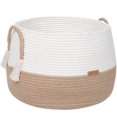 R RUNKA Cotton Rope Basket 38 x 40 x 30 cm