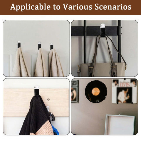 QianDanS 12 PCS Self-Adhesive Vinyl Wall Mounts, Small Acrylic Display Shelves, Drill-Free Storage Hanger, Music Album Cover Holders for Album, CD