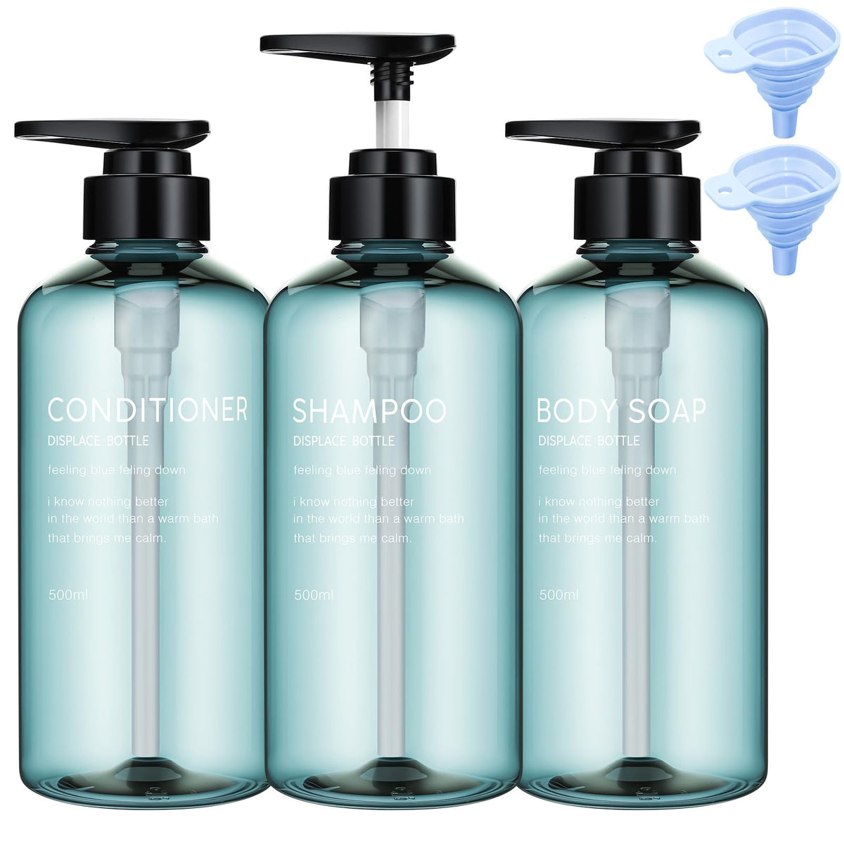 Invalidism 2Pcs Pump Bottle Dispenser 35oz Refillable Pump Bottles