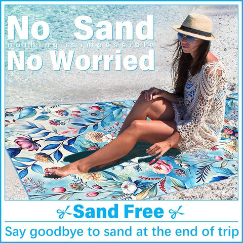 JAODFK Microfibre Beach Towel 71"X32" Quick Dry Lightweight Sand Free Extra Large Thin Towels Travel Essentials For Adults Womens Swim Bath